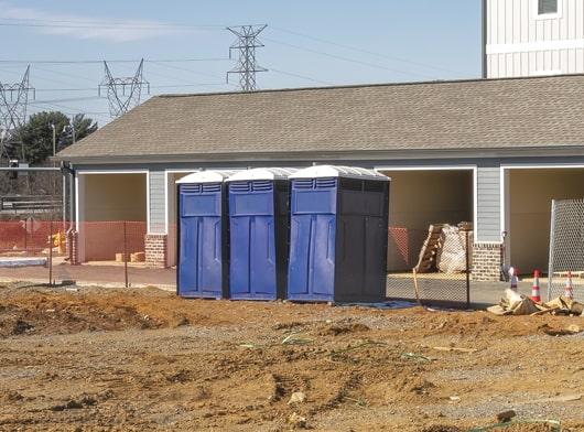 the number of construction portable toilets required depends on the number of employees and the duration of the project